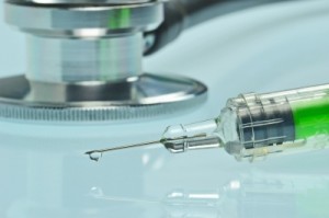 Syringe and Stethoscope